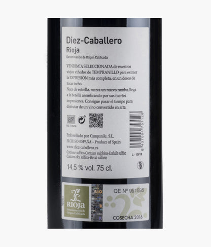 Diez-Caballero Vendimia Seleccionada 2016 (CAJA DE MADERA DE 3 BOTELLAS)